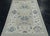 Turkish Oushak Rug Soft Gray & Blue Floral Handwoven Rug 4'1" X 6' For Sale - Image 4 of 9