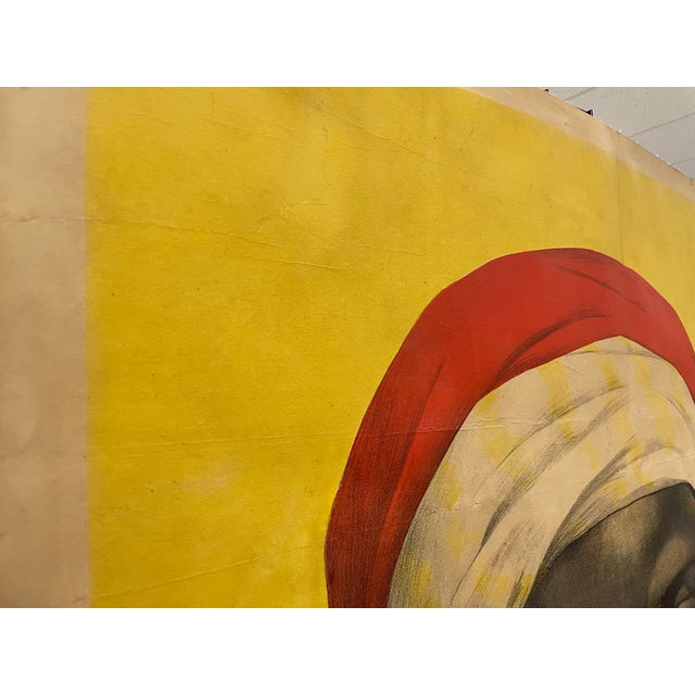 Illustration Rare and Magnificent Antique Lithographic Poster, Cirage Nubian, c.1900 For Sale - Image 3 of 5