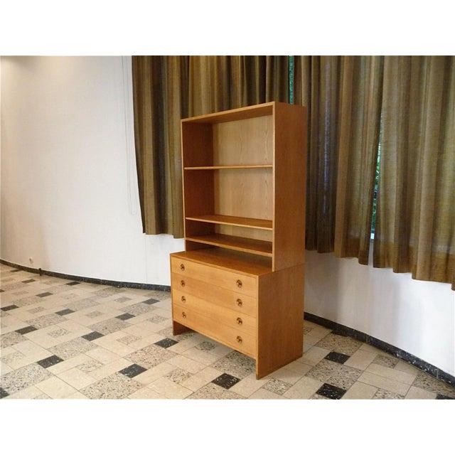 Light Yellow Danish RY-100 Oak Modular Cabinet by Hans J. Wegner for RY Møbler, 1950s For Sale - Image 8 of 18