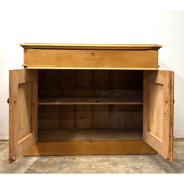 Antique English Pine Dresser Base Sideboard For Sale - Image 4 of 9