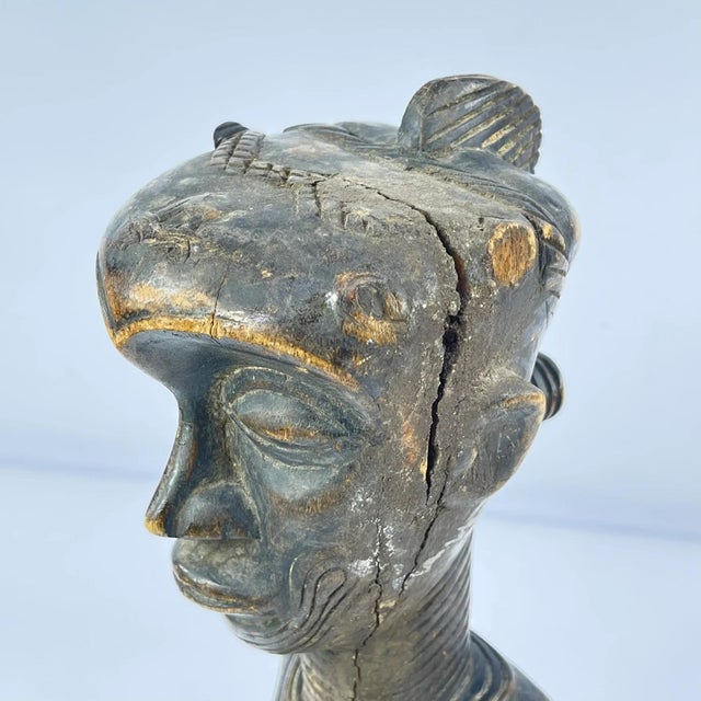Early 20th Century Ndengese Wooden Figure on Custom Base For Sale - Image 4 of 9