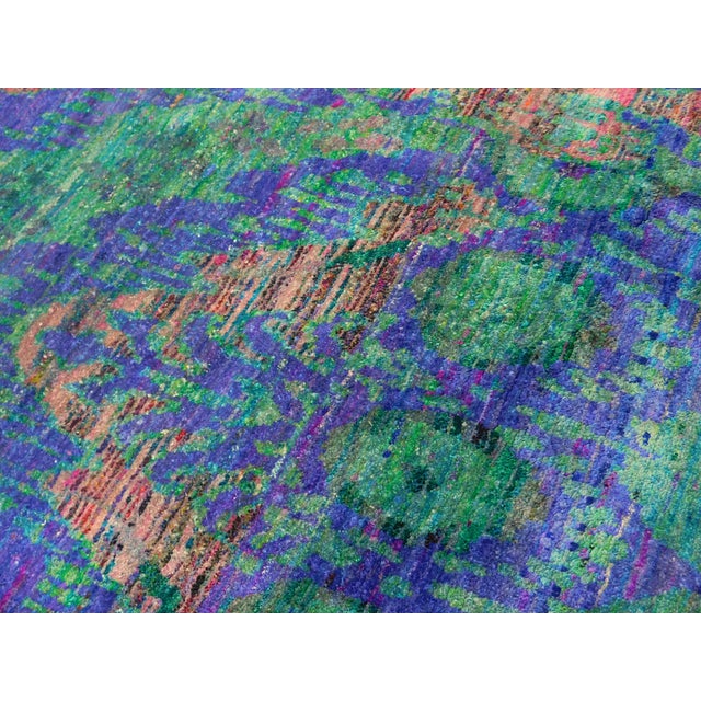 2000 - 2009 Hand Knotted Silk Rug. 8'x 10' For Sale - Image 5 of 18