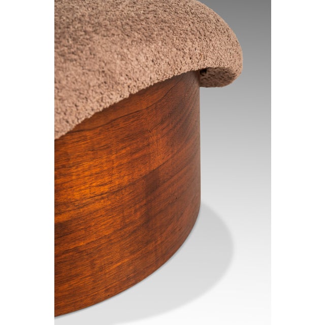 Restored Mid-Century Modern Poof / Mushroom Ottoman Footstool by Weiland Paired Well W/ Adrian Pearsall or Milo Baughman Chairs, Usa, 1960s For Sale - Image 15 of 18