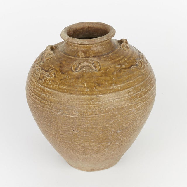 Antique Large Ceramic Chinese Ming Vase For Sale - Image 4 of 9