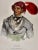 This is an original 19th century hand-colored folio-sized lithographic portrait of a Native American entitled "Tah-Chee, A...