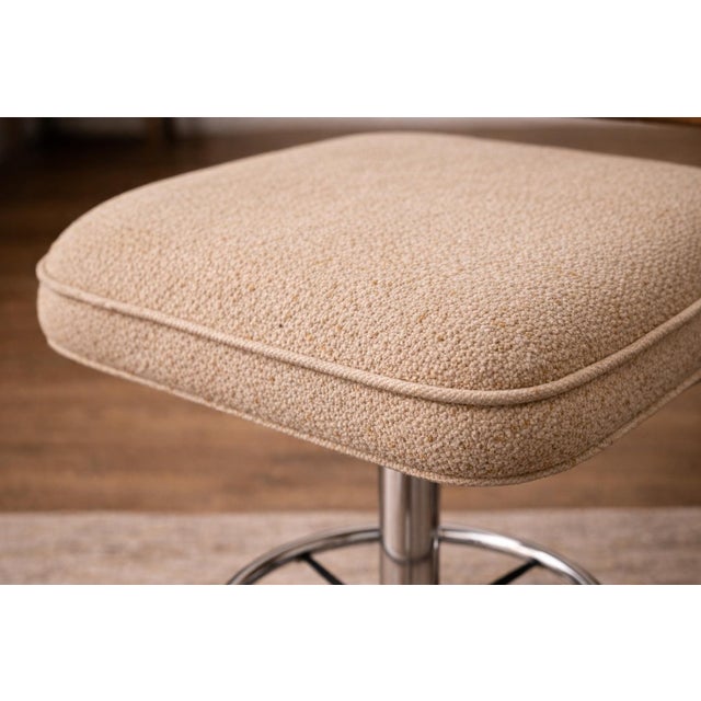 1970s Set of Four Cane-Back Bar Stools, Elaine R. Estate, 1970s For Sale - Image 5 of 8