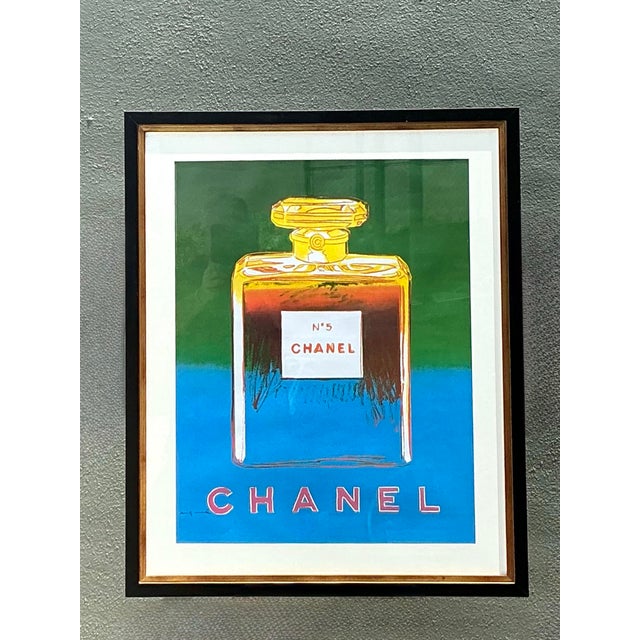 Vintage Andy Warhol for Chanel Number 5 Poster For Sale - Image 9 of 12