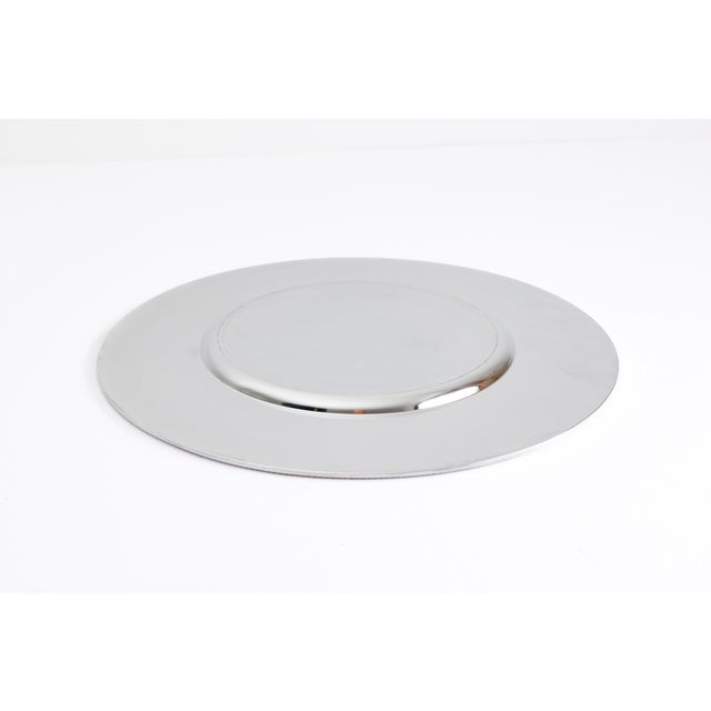 1960's Christofle Silver Plated Charger Plate For Sale - Image 4 of 5