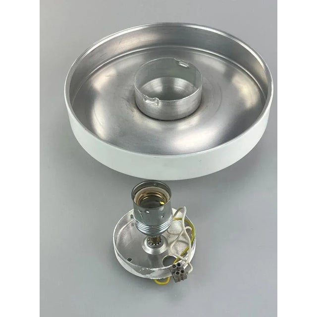 Space Age Discus Wall Lamp in Aluminum and Metal, 1960s For Sale - Image 10 of 11