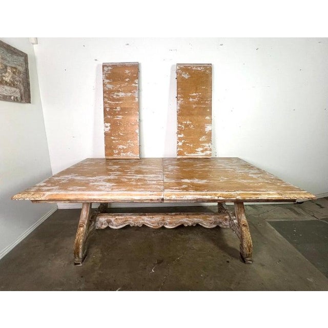 Italian Painted Trestle Table C. 1900 For Sale - Image 11 of 18