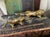 Boho Chic Pair of Vintage Brass Lions For Sale - Image 3 of 9