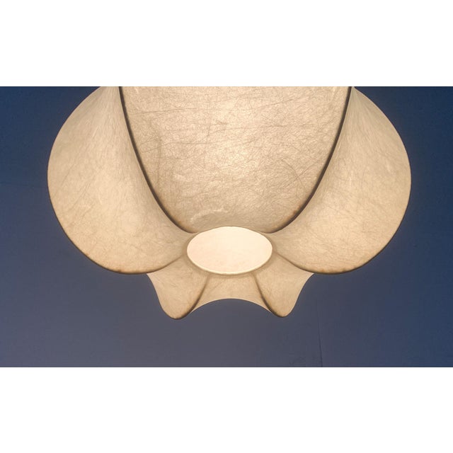 Metal Mid-Century German Cocoon Pendant Lamp from Goldkant Leuchten, 1960s For Sale - Image 7 of 18