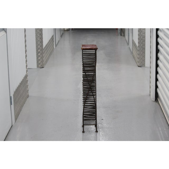 1990s Wrought Iron CD Holder, 1990s For Sale - Image 5 of 9