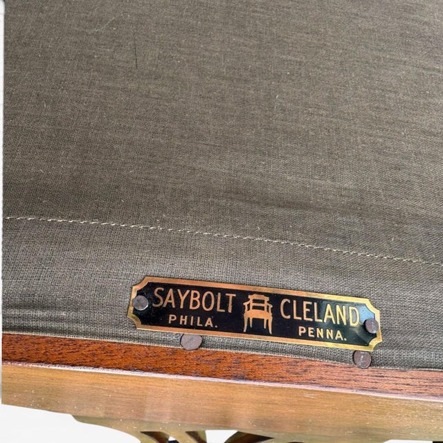 Vintage Saybolt & Cleland Chippendale Mahogany "Devon" Armchair For Sale - Image 11 of 11