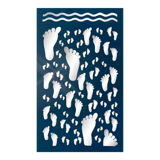 Footprints in Totality- Beach Combers Abstract Mirror Sculpture For Sale