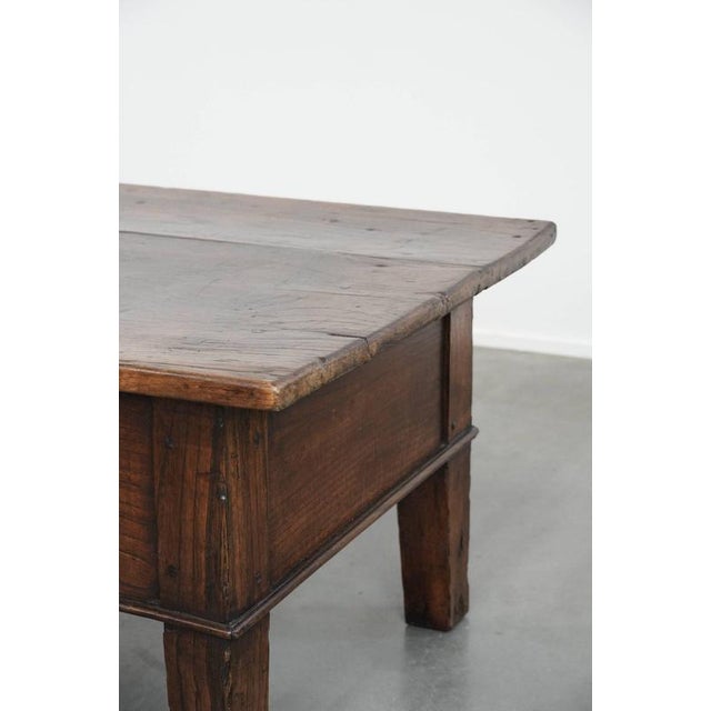 Antique Southern European Chestnut Coffee Table with Drawers, 18th Century For Sale - Image 14 of 18