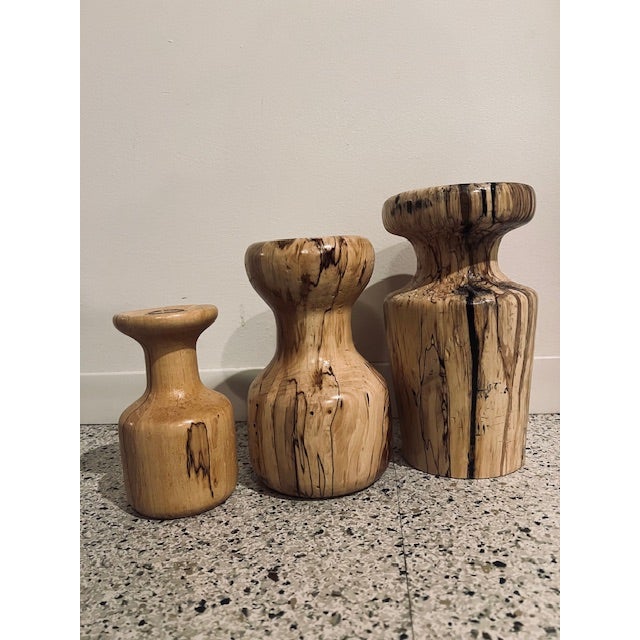 Versatile forms that work beautifully as candle holders or as decorative vessels for dried or faux floral stems. A...