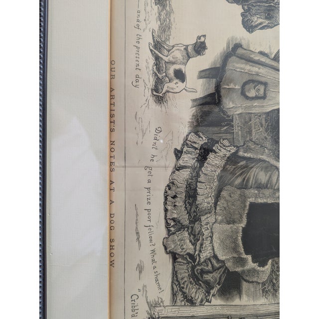 Illustration 1900 Vintage Woodcut Illustration Hundemarkt in Apolda For Sale - Image 3 of 5
