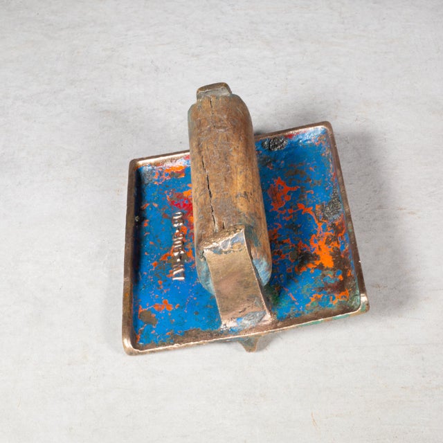 Antique Bronze Concrete Edger For Sale - Image 4 of 7