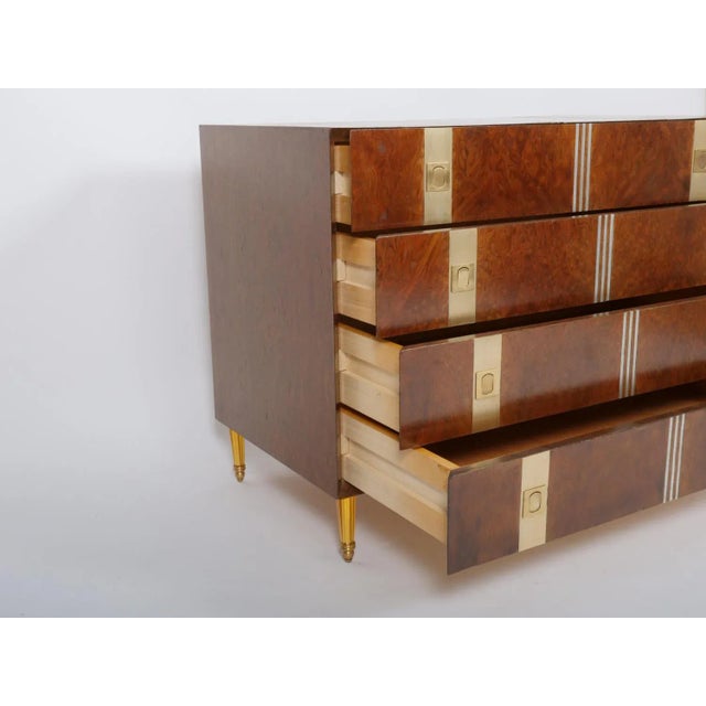 Metal Mid-Century Burr Dressers, Italy, 1970s, Set of 2 For Sale - Image 7 of 12