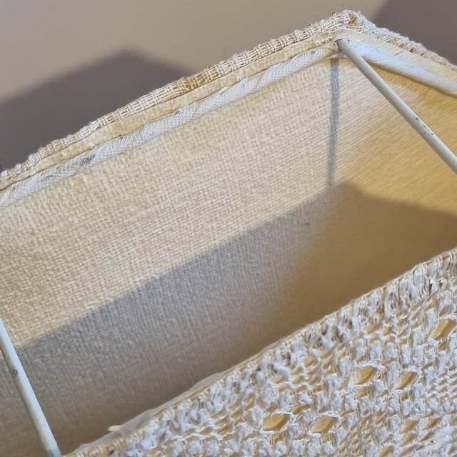 Mid-Century Modern 1960s Embroidery Fabric Wall Light - a Pair For Sale - Image 3 of 6