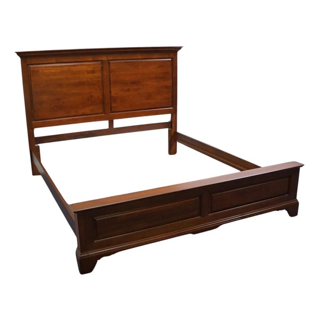 KINCAID FURNITURE Early American Traditional Style King Size Bed w. Cherry Finish 79-132 60" High 82" Wide 95" Deep...