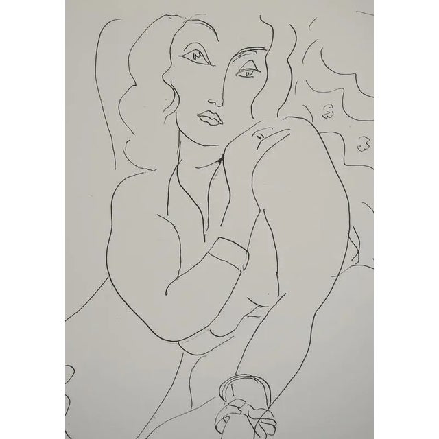 Henri MATISSE (1869-1954)(after) Modest Young Woman, 1943 Lithograph after a drawing by the artist (Fabiani workshop)...