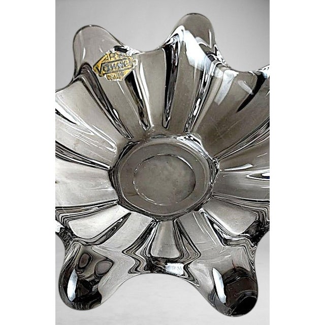 Vannes-Le-Châtel Cristalleries French Clear Crystal Centerpiece For Sale - Image 12 of 18