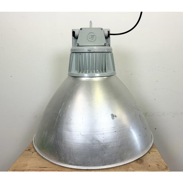 Large Industrial Aluminum Pendant Light from Elektrosvit, 1960s For Sale - Image 13 of 18