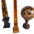 1940s Collection of Faux Tortoise Shell Obelisks and Paper Machè Decorative Sphere For Sale - Image 5 of 18