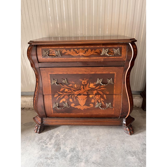 Brown Dutch Inlaid Triptych, 1900s, Set of 3 For Sale - Image 8 of 10