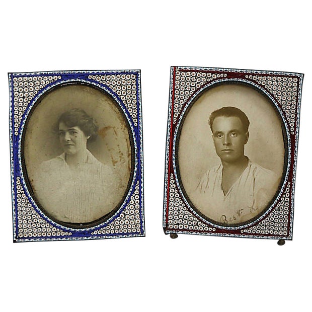 Antique Italian Micro Mosaic Frames Set Of 2 Chairish