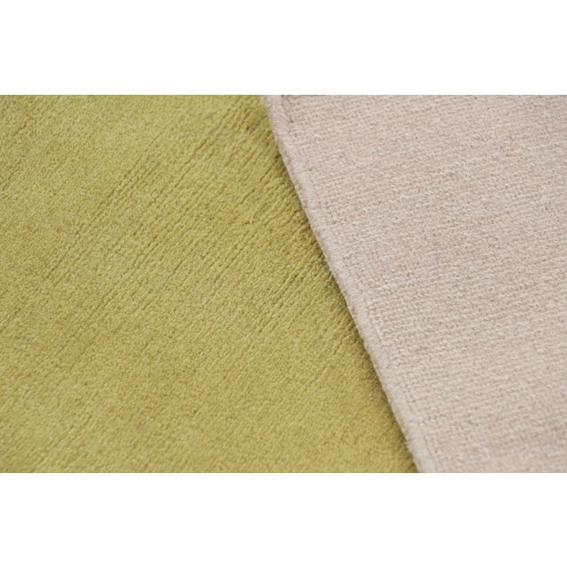 Chartreuse Rug & Kilim’s Custom Ombre Rug Design in Chartreuse and Light Pink Hues For Sale - Image 8 of 8
