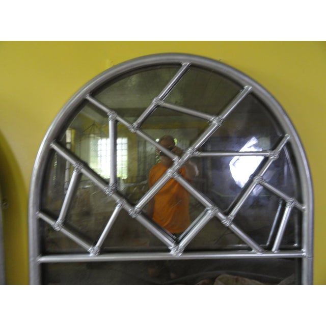 Art Deco Vintage Art Deco Cracked Ice Mirror - A Pair For Sale - Image 3 of 8