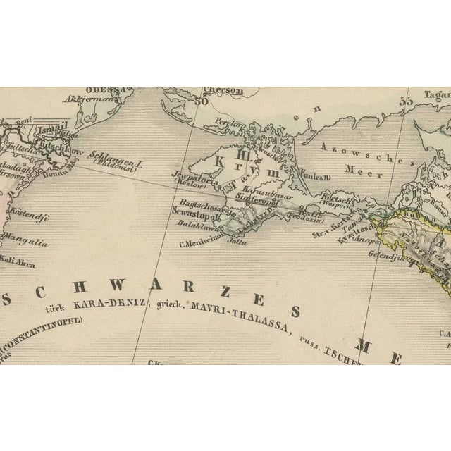 Map of Arabia and Asia Minor and Caucasus by Perthes, 1858 For Sale - Image 9 of 10
