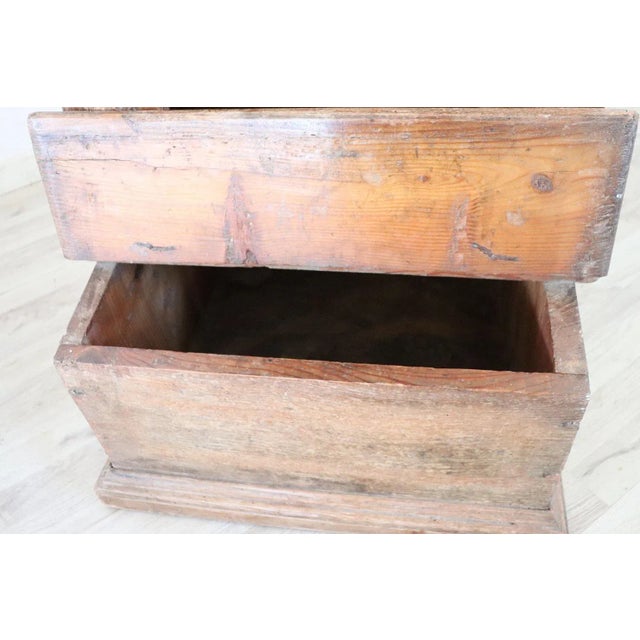 Antique Kneeler in Larch Wood, 1780s For Sale - Image 5 of 12