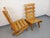 Set of Vintage Brutalist Wooden Slatted Armchairs, 1960s For Sale - Image 16 of 18