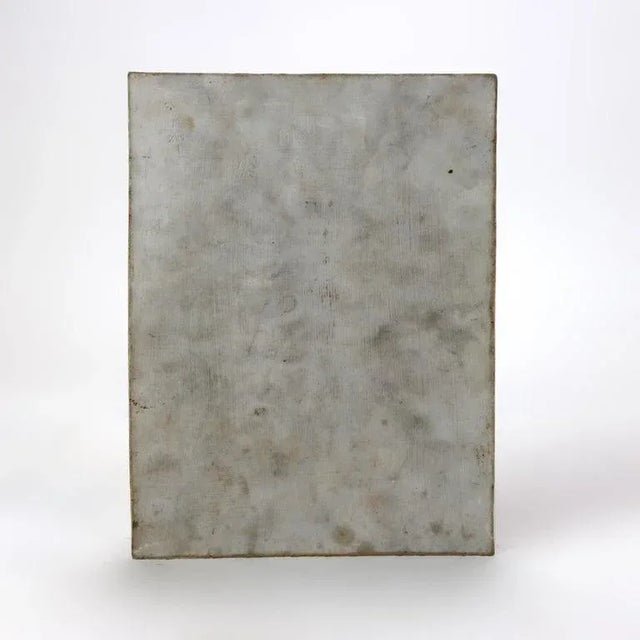 Neoclassical Antique KPM Classical Portrait Porcelain Tile of Woman With Scroll Signed C1890 For Sale - Image 3 of 7