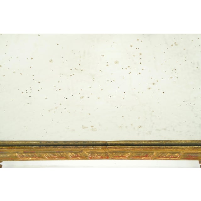 Antique Neoclassical Italian Giltwood Wall Mirror For Sale In New York - Image 6 of 10