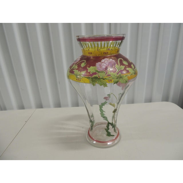 Art Nouveau Art Nouveau Style Hand-Blown Vase For Sale - Image 3 of 11
