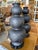 Fabulous pair of Jean Roger Paris France Trois Boules Lamps with antiqued platinum glaze to add to your space. Beautiful...