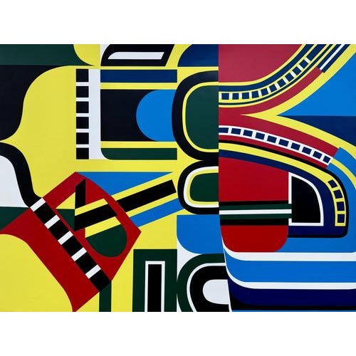 Jean Dewasne, Geometric Composition, Screenprint For Sale - Image 7 of 7