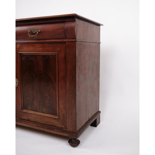 Low Sideboard with Fixed Shelves in Mahogany For Sale - Image 4 of 15