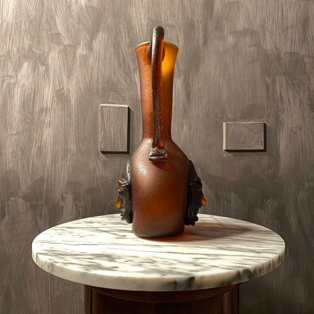 Early 20th Century 20th Century Italian Art Glass Face Vase For Sale - Image 5 of 18