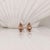 Metal 2.4ct Pink Morganite and Diamond Earring Studs: Solid 14k Gold, , A Pair For Sale - Image 7 of 7