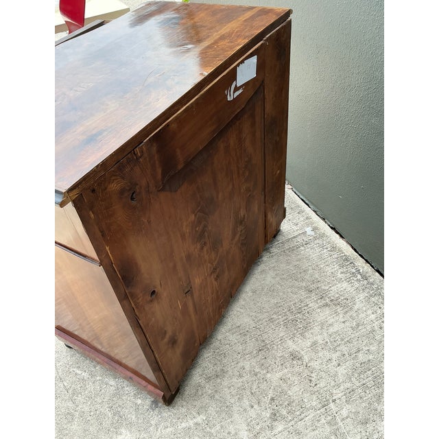 Vintage Birdseye Maple Bachelors Chest After Biedermeier For Sale - Image 10 of 12