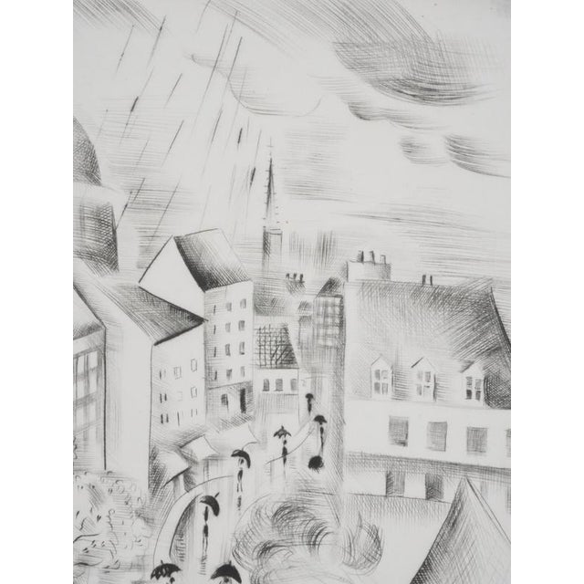 Mily Possoz, In the Rain, Original Signed Engraving For Sale - Image 9 of 11