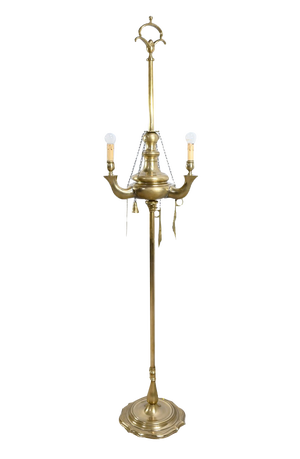 Gilt Bronze Floor Lamp, Late 19th Century
