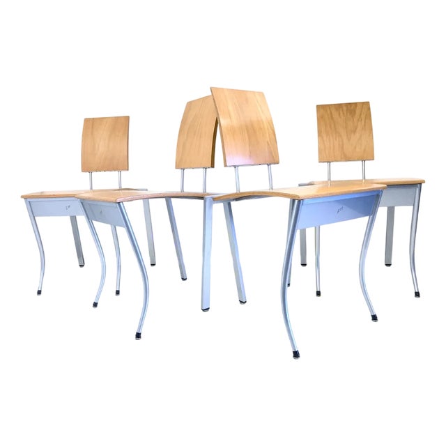 Vintage Stacking Chairs by KFF, 1980s, Set of 4 For Sale