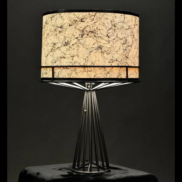With a magic wand, we couldn’t create a more perfect drum shade to compliment this lamp. Similar in style to the works of...
